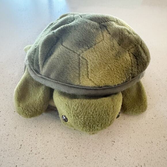 Folkmanis Plush Green Baby Turtle Full Body Shell Hand Puppet - Picture 7 of 7